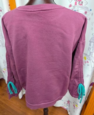 Sudadera Anabel Lee Morada y Turquesa
