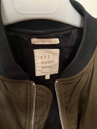 Chaqueta Bomber Zara Verde
