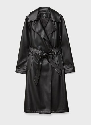 Gabardina Stradivarius Negra