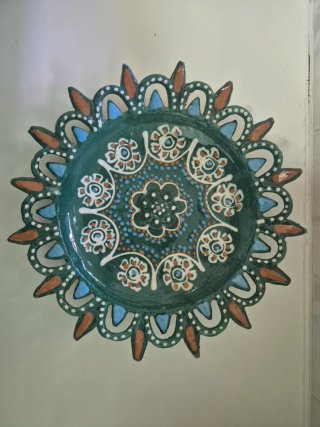Set de cerámica pintados a mano.