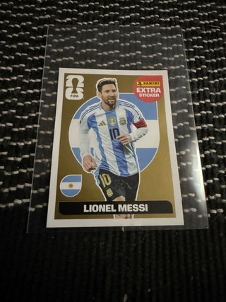 Cromo Messi Extra Panini Oro Mundial 2016