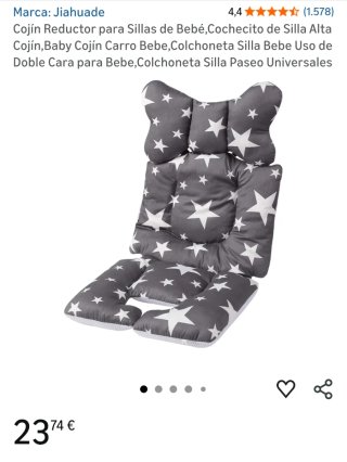 Cojín reductor para silla de bebé estrellas