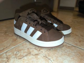 Adidas Campus Unisex Marrón y Blanco