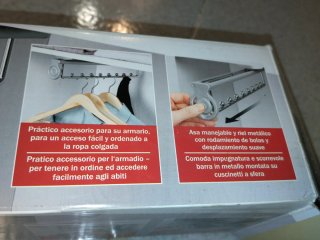 Barra Extensible para Colgar Perchas Ordex