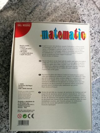 Gioco da tavolo matematico Dal Negro