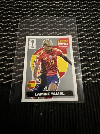 Cromo Lamine Yamal Extra WC 2026 Plata