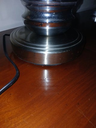 Lampada Space Age Vetro Metallo Anni 60