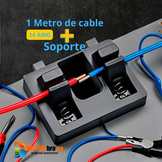 Cable 14 AWG 1 Metro + Soporte