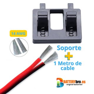 Cable 14 AWG 1 Metro + Soporte