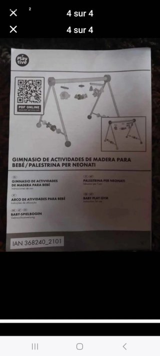 Gimnasio de actividades para bebés Playtive