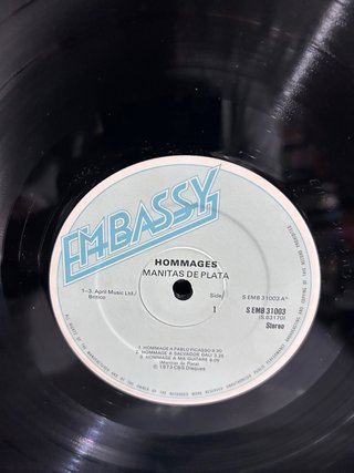 Manitas de Plata - Hommages LP