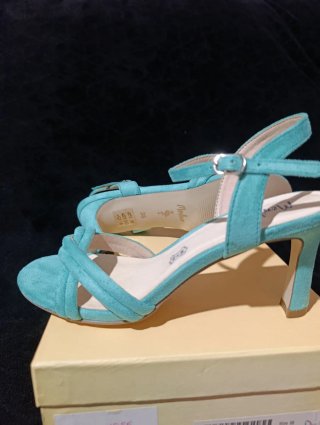 Sandalias Menbur Talla 38 Azul Turquesa
