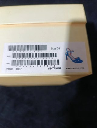 Sandalias Menbur Talla 38 Azul Turquesa