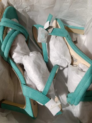 Sandalias Menbur Talla 38 Azul Turquesa