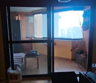 Conjunto Ventanas Aluminio Gris con Mosquiteras