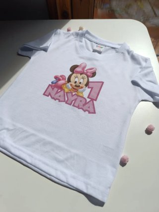 Camiseta personalizada Minnie 1er cumpleaños