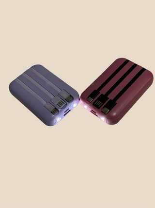 2 Baterías Portátiles Ale-Hop con Linterna
