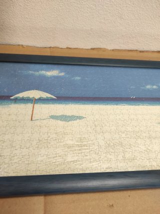 Quadro Puzzle Mare con Ombrellone