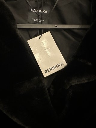 Chaquetón pelo negro talla M