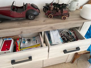 Mueble aparador madera y metal