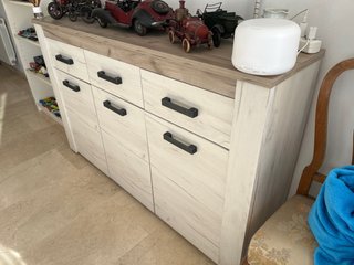 Mueble aparador madera y metal