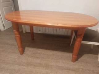 Mesa comedor madera pino 156x87 cm