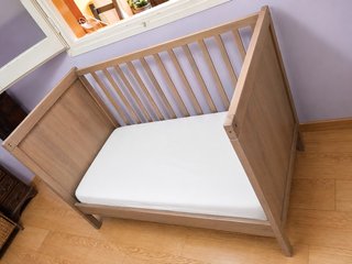 Cuna y cama IKEA SUNDVIK Madera Maciza Natural