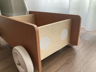 Carrito madera multiusos/andador