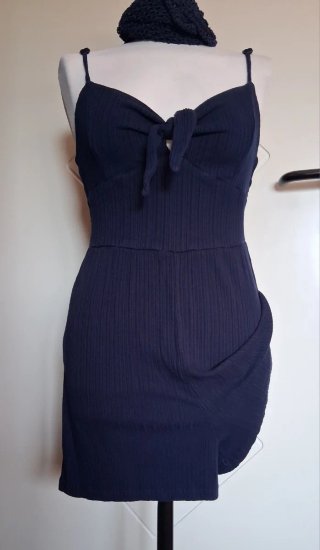 Jumpsuit donna corta blu