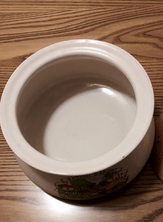 Biscottiera in ceramica decorata