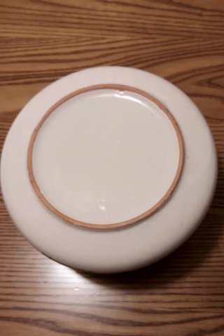 Biscottiera in ceramica decorata