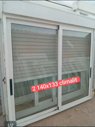 Ventana aluminio corredera 204x128 Climalit