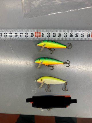3 señuelos de pesca Rapala hundidos