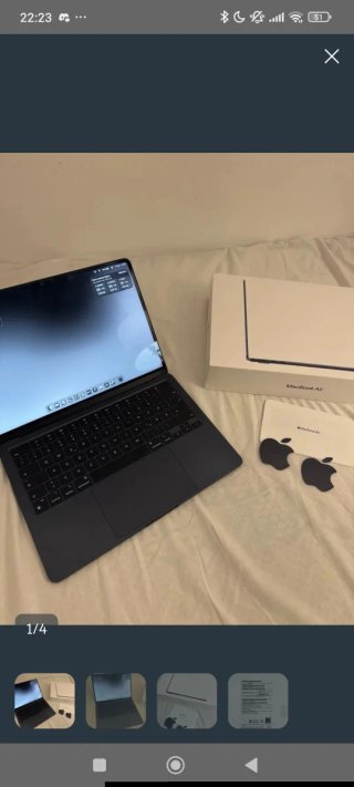 MacBook Air M2 negro 256gb espacio