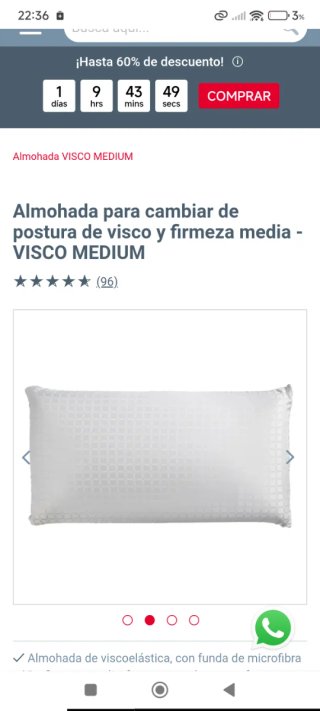 Almohada Pikolin Visco 150 cm