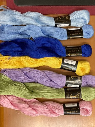 Set composto da 7 matasse Pearl Cotton Anchor