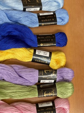 Set composto da 7 matasse Pearl Cotton Anchor