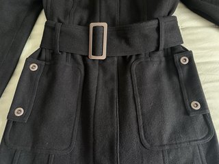 Abrigo Zara Basic Negro