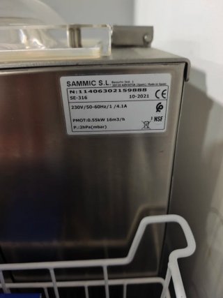 Envasadora al vacío industrial Sammic SE-316