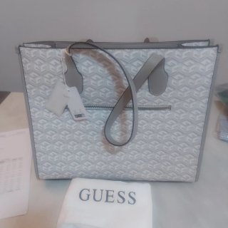 Borsa Guess con logo e strisce