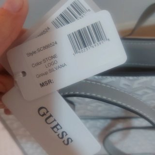 Borsa Guess con logo e strisce