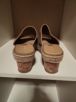 Sandalias Women ' Secret cuña esparto beige, 38.