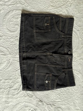 Falda vaquera negra mini