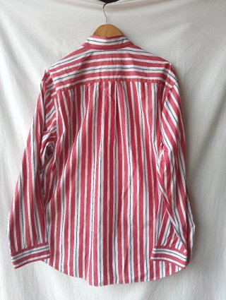 Camisa Lacoste Rayas Rojas Talla M