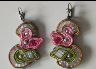Pendientes plata ley diseño étnico