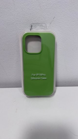 Funda iPhone 16 Pro Silicona Verde