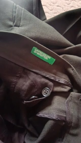 Pantaloni Benetton Verde Oliva