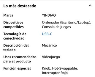 Teclado Mecánico con Perilla - Sin Abrir - Negro