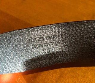 Cintura Tom Ford Reversibile Pelle Nera/Argento