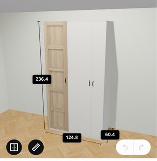 Armario Ikea Blanco y Madera